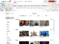 Desktop screenshot for englishcentral.com