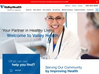 Desktop screenshot for valleyhealthlink.com