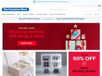 Desktop screenshot for containerstore.com