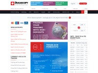Desktop screenshot for dukascopy.com