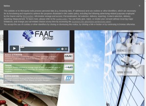 How faacgroup.com looks like on a tablet such as an iPad.