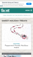 How facetjewelry.com looks like on a mobile device such as an iPhone.
