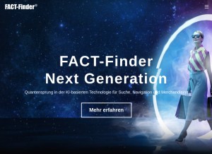 How fact-finder.de looks like on a tablet such as an iPad.