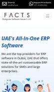 How facts.ae looks like on a mobile device such as an iPhone.