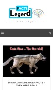 How factslegend.org looks like on a mobile device such as an iPhone.