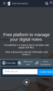How factualnote.com looks like on a mobile device such as an iPhone.