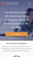 How facultydiversity.org looks like on a mobile device such as an iPhone.