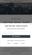 How fahertybrand.com looks like on a mobile device such as an iPhone.