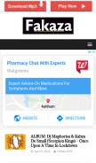 How fakaza2019.org looks like on a mobile device such as an iPhone.