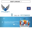 How falconfreight.com looks like on a mobile device such as an iPhone.