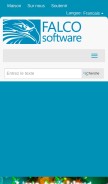How falcoware.com looks like on a mobile device such as an iPhone.