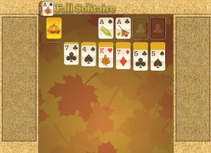 How fallsolitaire.com looks like on a tablet such as an iPad.