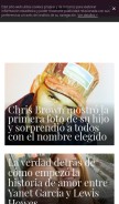How famazine.com looks like on a mobile device such as an iPhone.