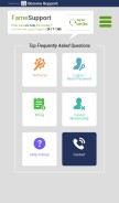 How famesupport.com looks like on a mobile device such as an iPhone.