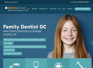 How familydentistoc.com looks like on a tablet such as an iPad.