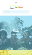 How familyes.com looks like on a mobile device such as an iPhone.