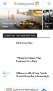 How familyproof.com looks like on a mobile device such as an iPhone.