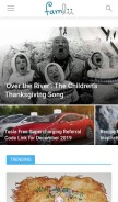 How famlii.com looks like on a mobile device such as an iPhone.