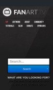 How fanart.tv looks like on a mobile device such as an iPhone.