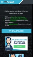 How fanball.com looks like on a mobile device such as an iPhone.