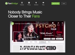 How fanbridge.com looks like on a tablet such as an iPad.