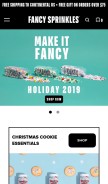 How fancysprinkles.com looks like on a mobile device such as an iPhone.