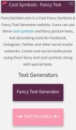 How fancysymbol.com looks like on a mobile device such as an iPhone.