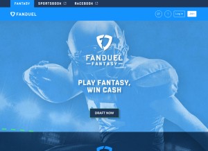 How fanduel.com looks like on a tablet such as an iPad.