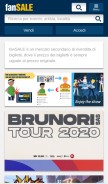 How fansale.it looks like on a mobile device such as an iPhone.