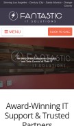 How fantasticit.com looks like on a mobile device such as an iPhone.