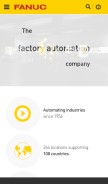 How fanuc.eu looks like on a mobile device such as an iPhone.