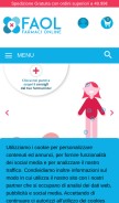 How faol.it looks like on a mobile device such as an iPhone.