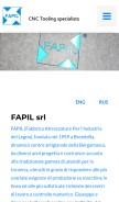 How fapil.it looks like on a mobile device such as an iPhone.