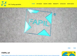 How fapil.it looks like on a tablet such as an iPad.