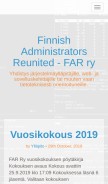 How far.fi looks like on a mobile device such as an iPhone.