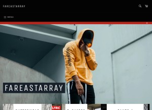 How fareastarray.com looks like on a tablet such as an iPad.