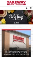 How fareway.com looks like on a mobile device such as an iPhone.