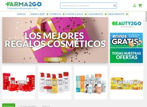 How farma2go.com looks like on a tablet such as an iPad.