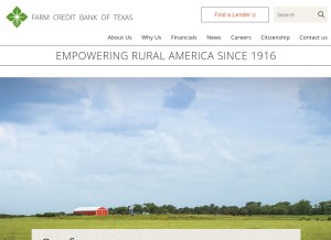 How farmcreditbank.com looks like on a tablet such as an iPad.