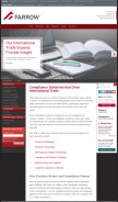 How farrow.com looks like on a mobile device such as an iPhone.