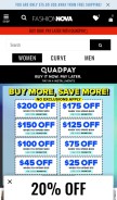How fashionnova.com looks like on a mobile device such as an iPhone.