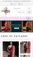 How fashiononline.in looks like on a mobile device such as an iPhone.