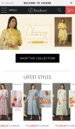 How fashor.com looks like on a mobile device such as an iPhone.