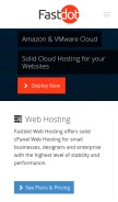 How fastdot.com looks like on a mobile device such as an iPhone.