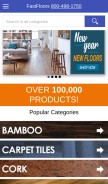 How fastfloors.com looks like on a mobile device such as an iPhone.
