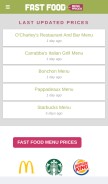 How fastfoodmenuprices.com looks like on a mobile device such as an iPhone.