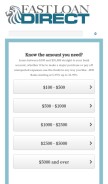 How fastloandirect.com looks like on a mobile device such as an iPhone.