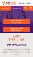 How fastmed.com looks like on a mobile device such as an iPhone.