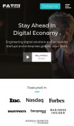 How fatbit.com looks like on a mobile device such as an iPhone.