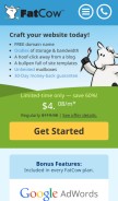 How fatcow.com looks like on a mobile device such as an iPhone.